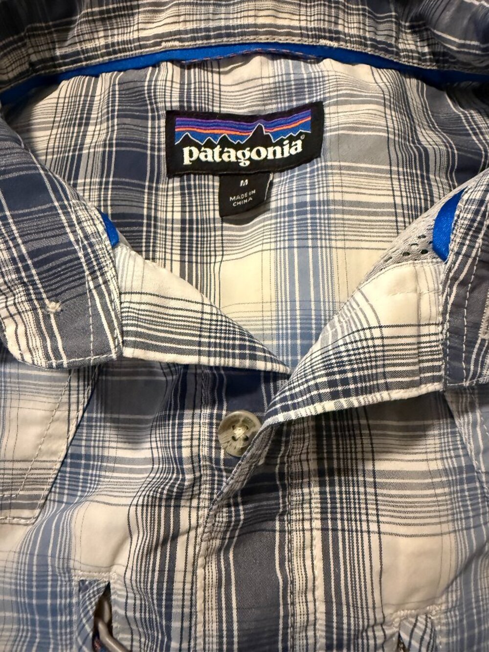 Patagonia x Hardy Fishing Self-Guided Sun Shirt Plaid Men's Size M